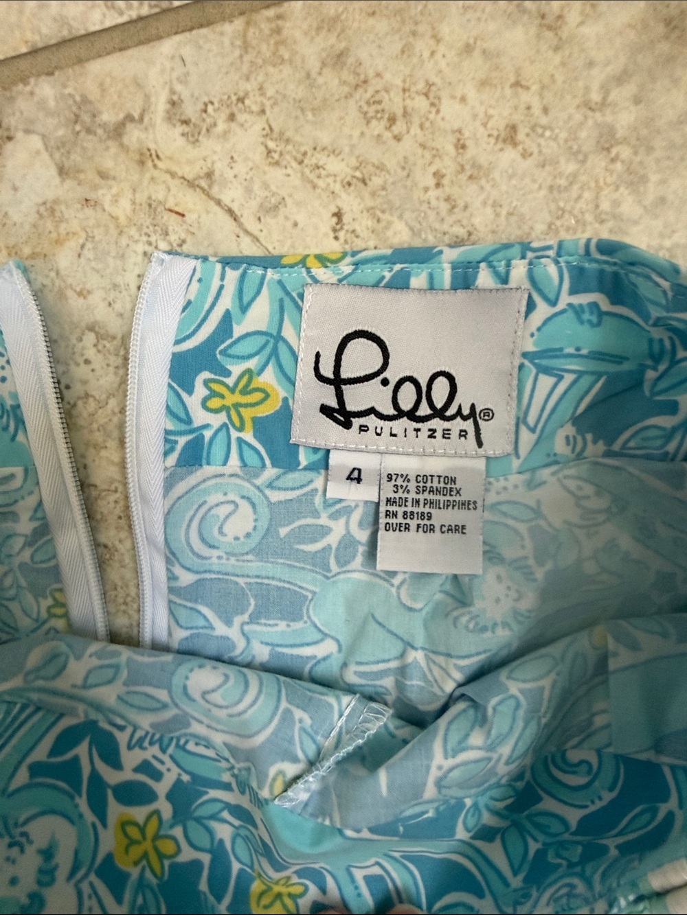 Lily Pulitzer Monkey Floral Print Mini Skort - Picture 4 of 7